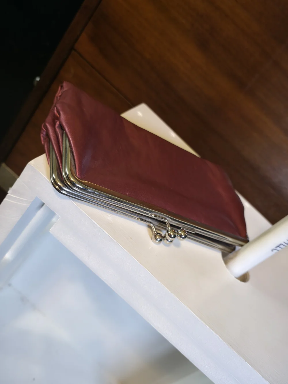 Metallic Rose Pink Kiss-Lock Frame Clutch